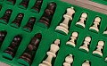 Dřevěné turnajové šachy z tropického dřeva WENGE - úložný prostor detail
