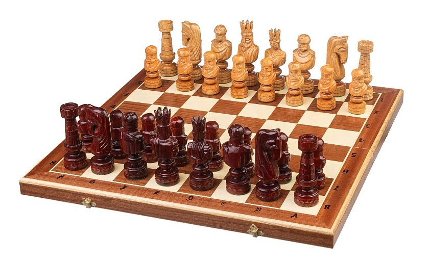 Dřevěné šachy Cézar exclusive