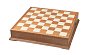 Šachovnice Bamboo Premium s úložným prostorem mahagon